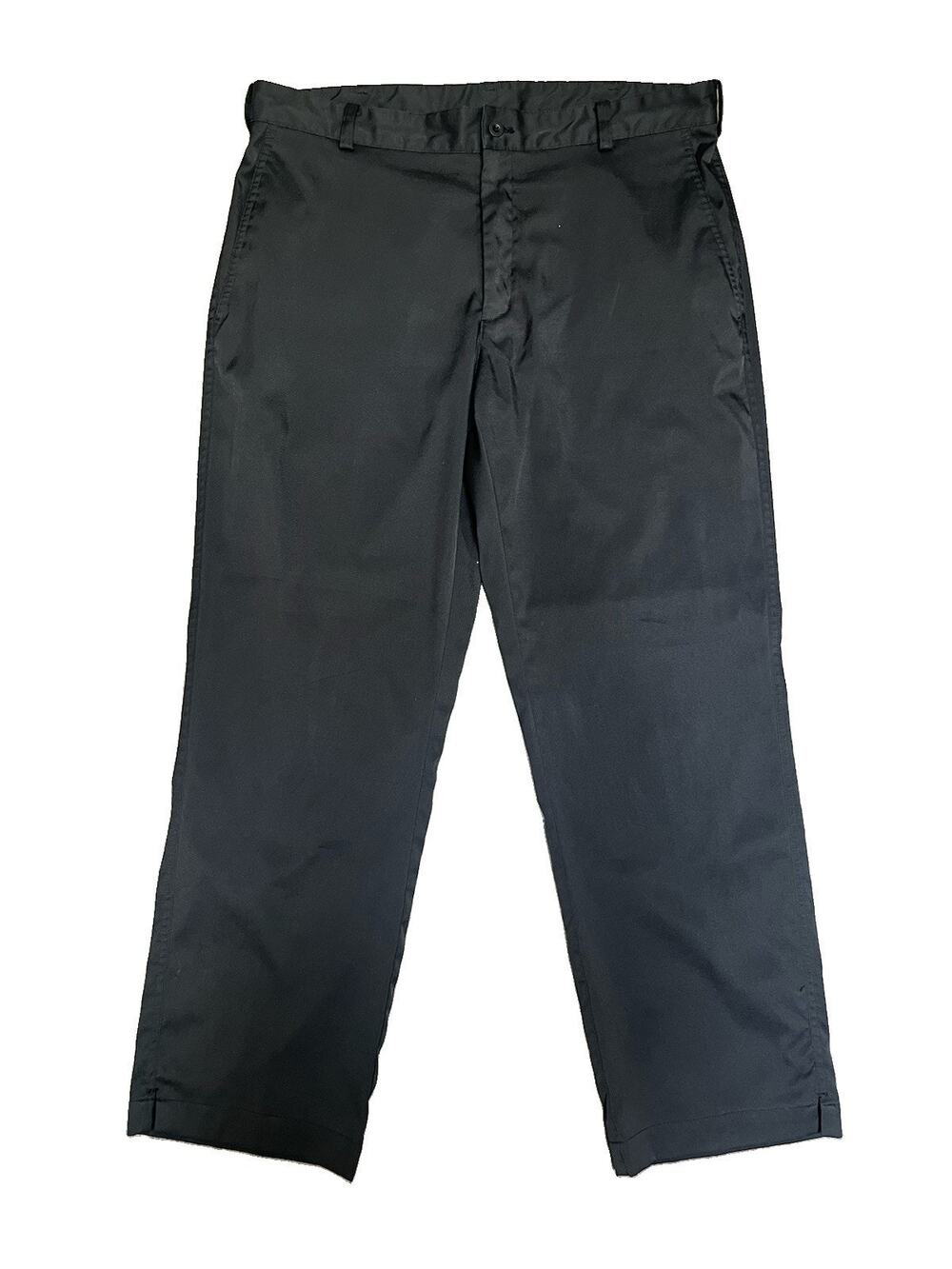 Nike Golf Dri-FIT Pants Mens 36x30 Black Flat Front Stretch Performance